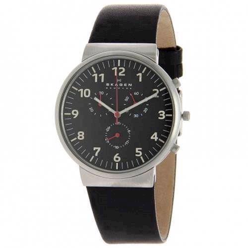 Image of Ancher rustfri stål Quartz med chronograph Herre ur fra Skagen, SKW6100